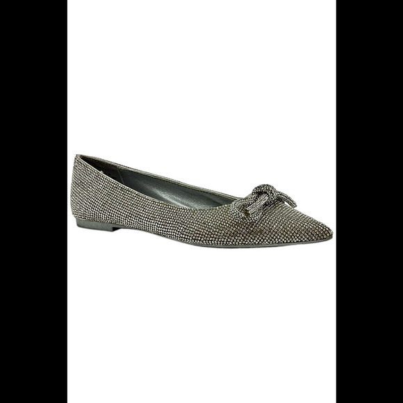 Steve Madden Womens Elina Embellished Silver Sparkle - Medium - Picture 1 of 3